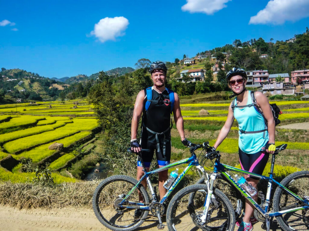 First time mountain biking in Nepal