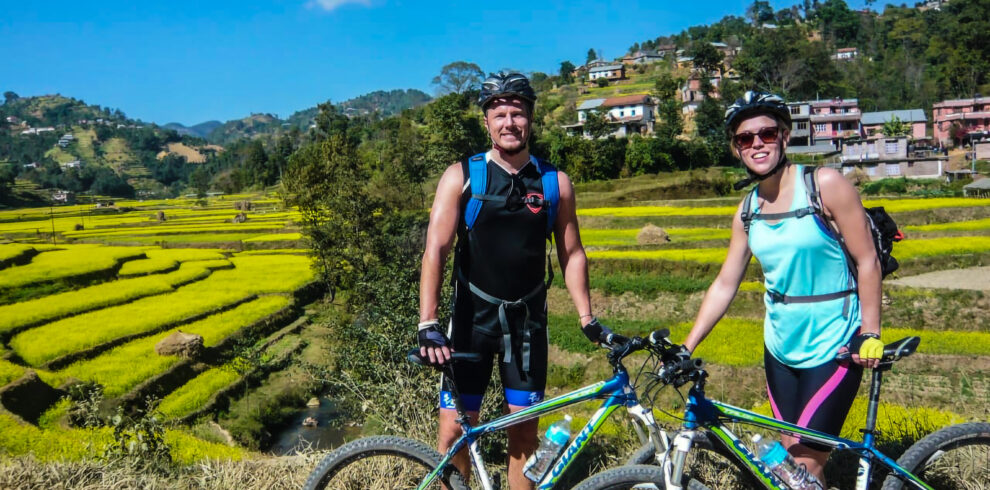 First time mountain biking in Nepal